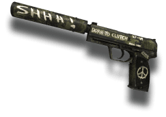 CS:GO USP-S weapon, skin FLASHBACK